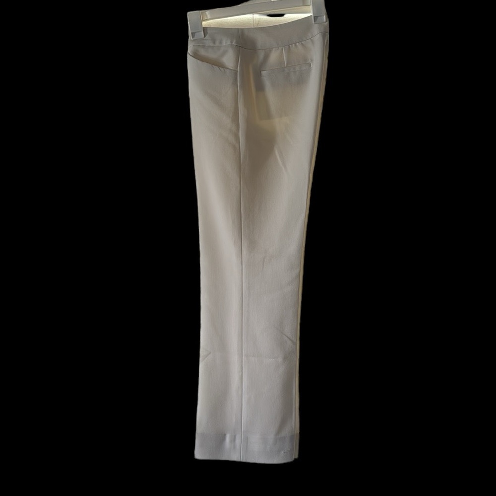 Ann Klein Cream Straight Leg polyester, rayon spandex, Pants Size 2